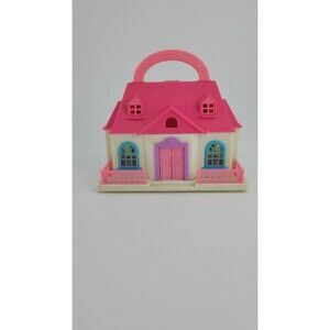 Blue Box Tiny Dreams Mini Carry Along Playset Polly Pocket Doll House VTG Retro